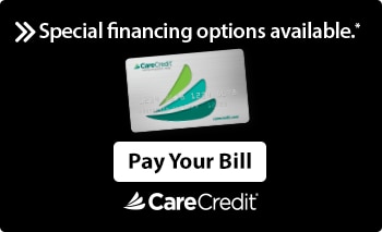 The Logo the finance company CareCredit.