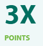 3x points