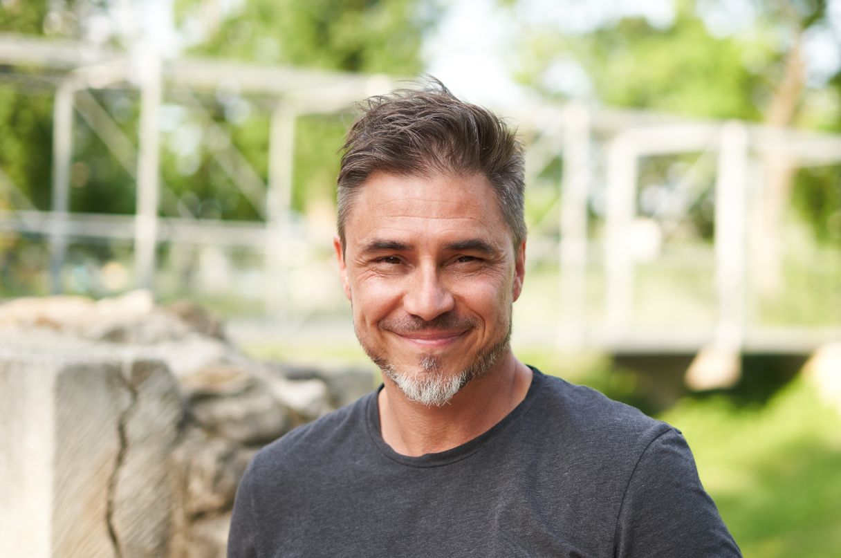 Close-up of a smiling man