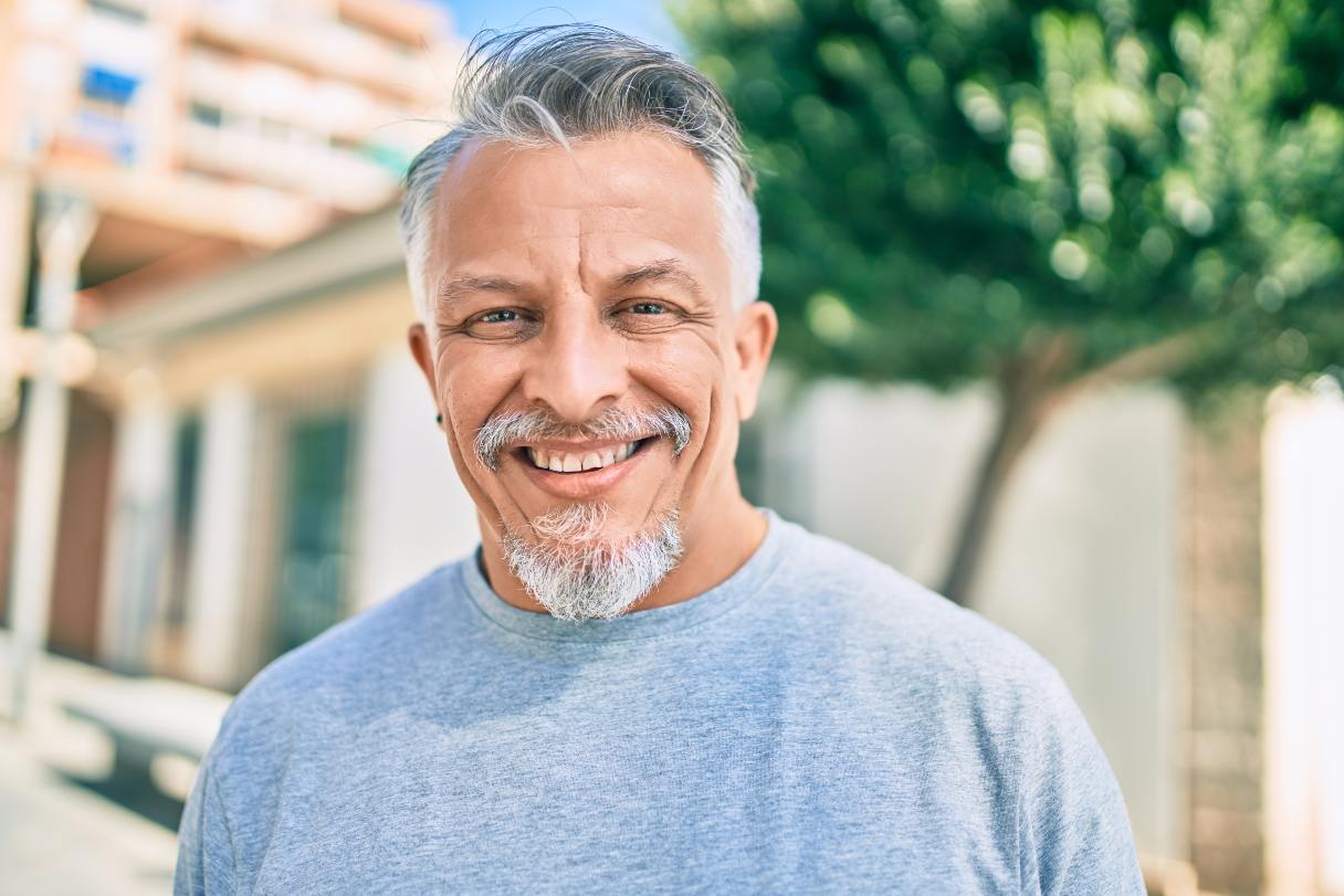 Man smiling