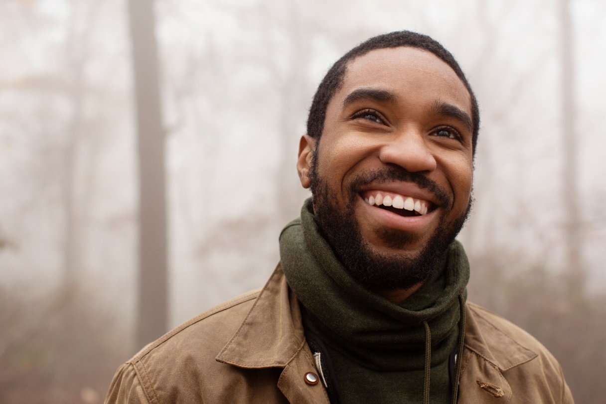 Close-up of smiling man