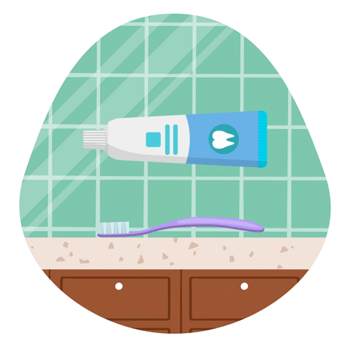 Tooth paste and tooth brush