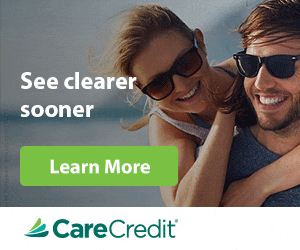 We accept the CareCredit credit card, Learn More