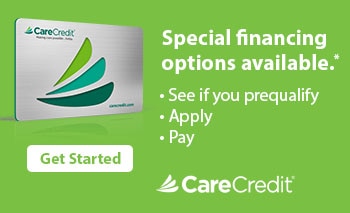 Special financing options available from Care Credit.
