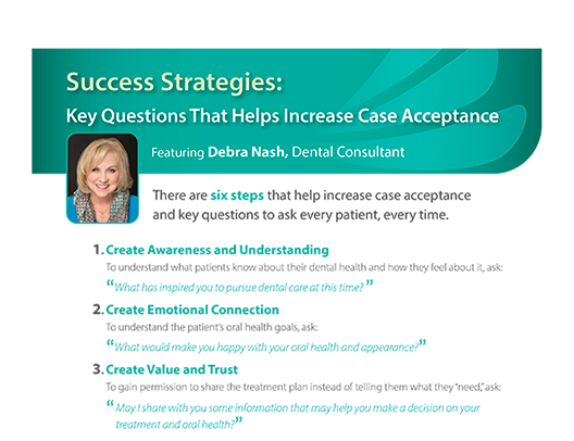6 easy questions to help accelerate case acceptance
