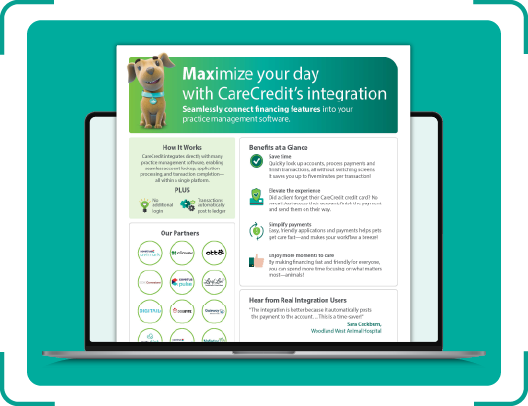 Use your CareCredit integration to help drive momentum